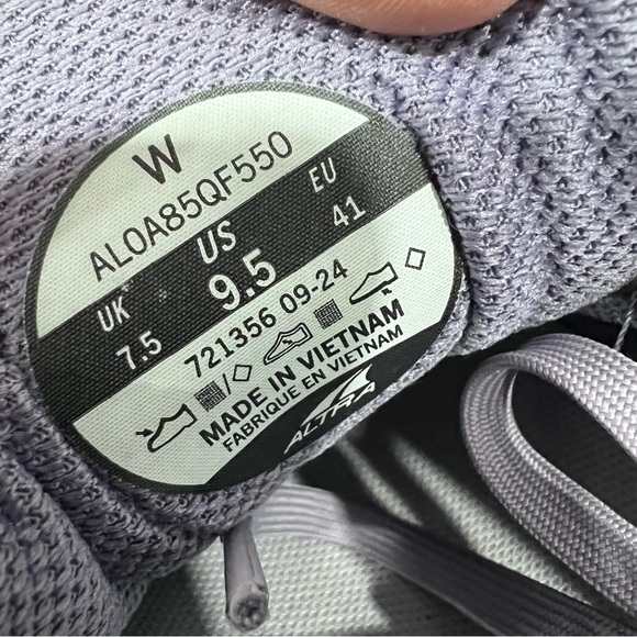 Altra Torin 8 Womens Athletic Shoes Running Cross Training Sneaker Sz 9.5 Purple - Picture 9 of 9